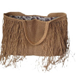 Crocheted Raffia Beach Large Straw Boho Bag