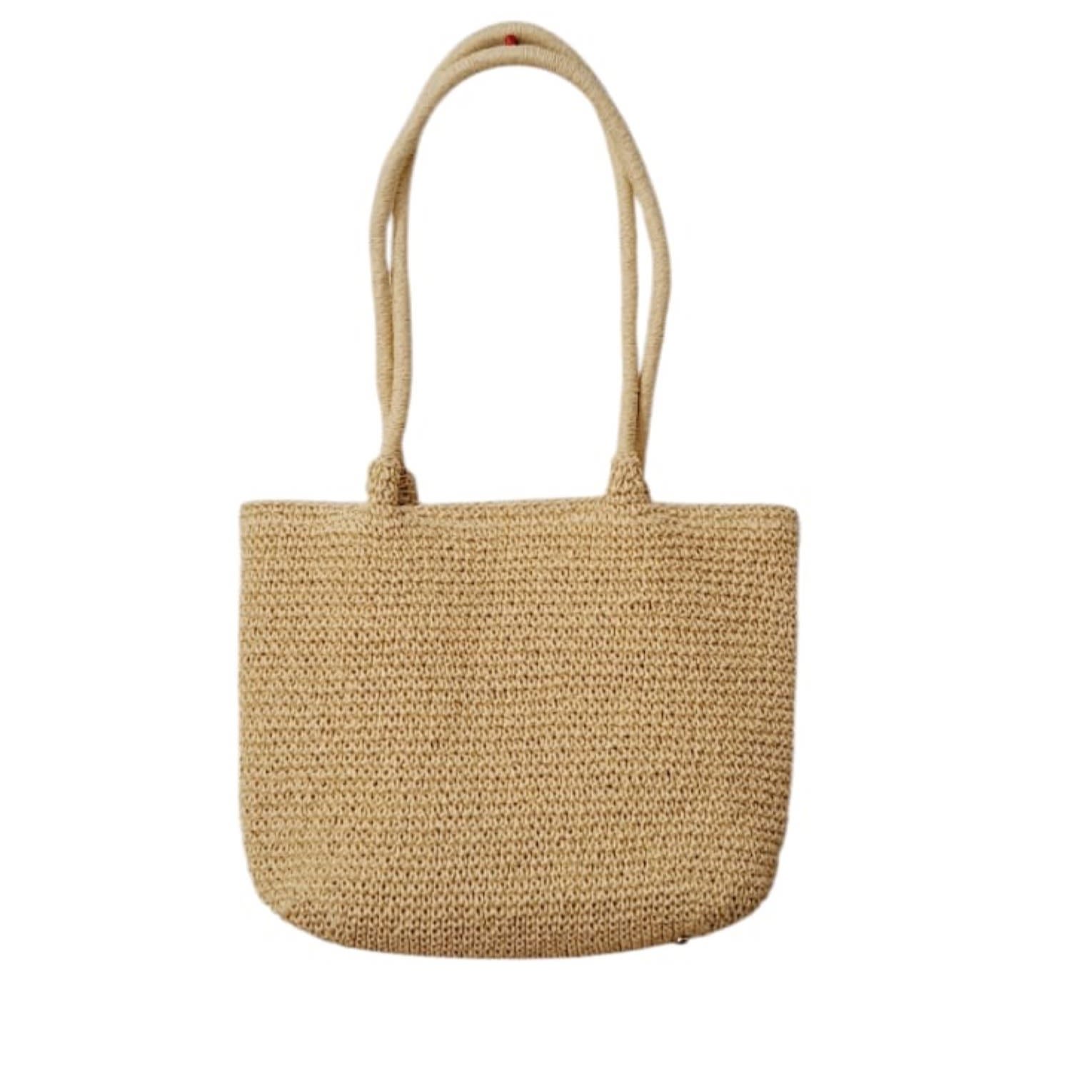 Raffia Summer Sun Cream Bag1 Raffia Summer Sun Cream Bag - Image 1