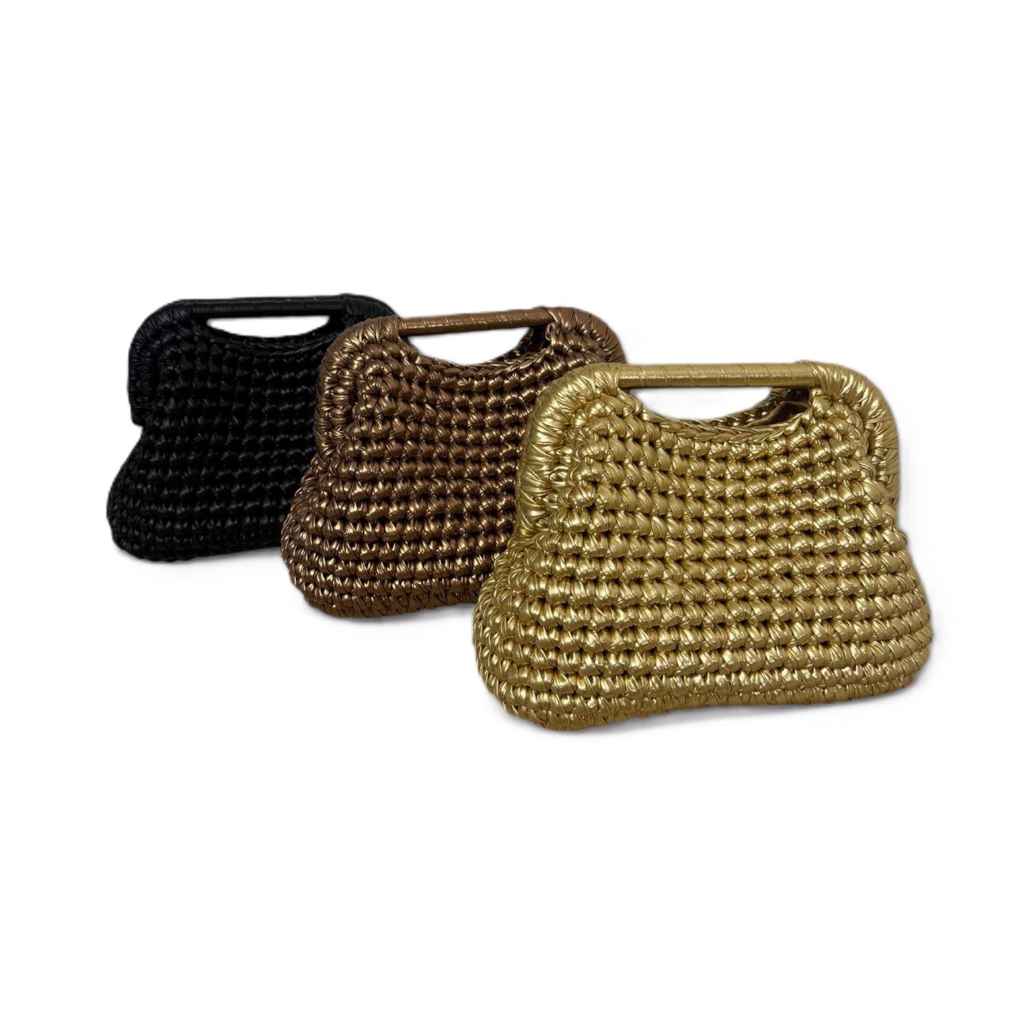 3_l___metalikler_sevda Handmade Metallic Crochet Handbag – Statement Evening Bag - Image 1